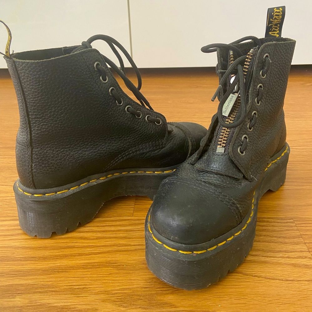 Dr. Martens - Zip Sinclair Leather Platform Boots